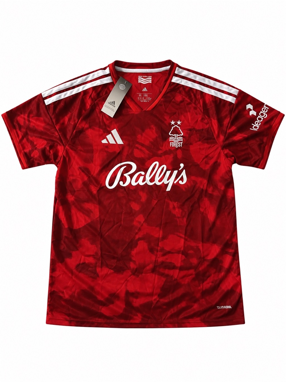 adidas Fan Version Nottingham Forest Red & White Football Jersey